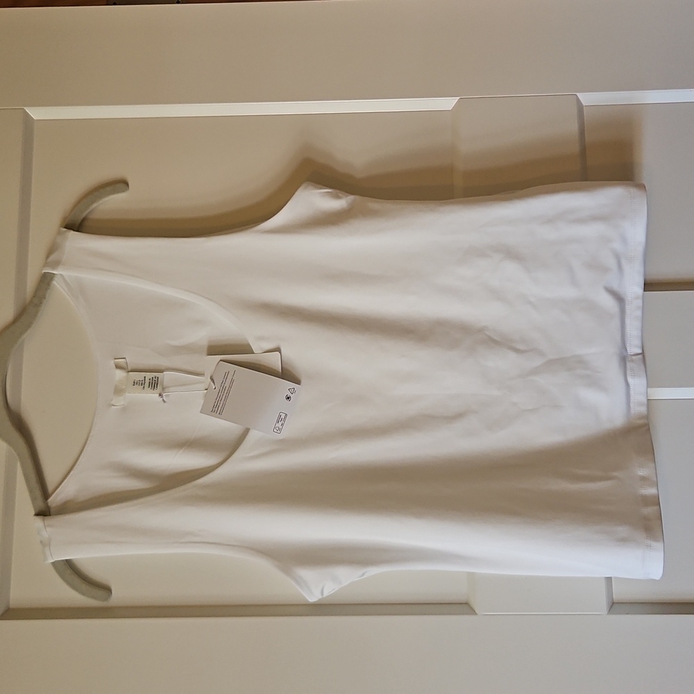 H&M White Sleeveless Top Large